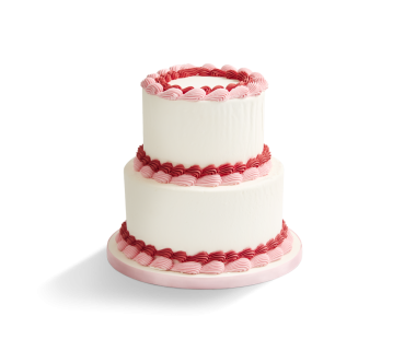 Vintage Tiered Blush Cake 