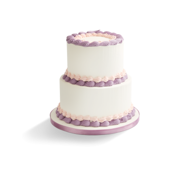 Vintage Violet Tiered Cake 