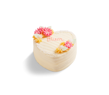 Mother's Day Lemon Raspberry Heart Cake