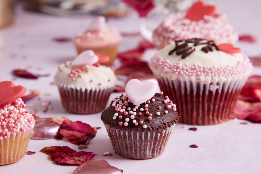Valentines Heart Cupcakes